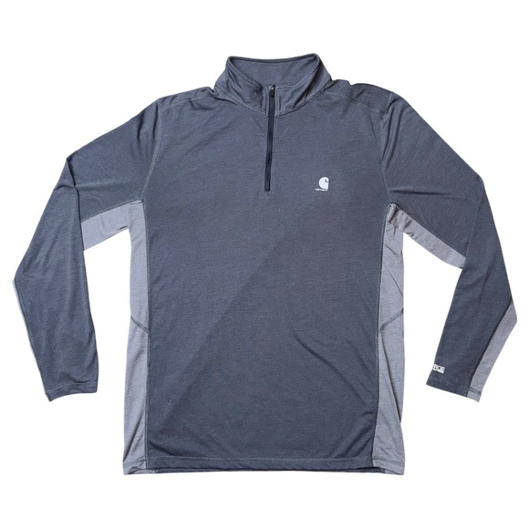 Carhartt Other - Carhartt Force Extremes Mens Medium Relaxed Fit Quarter Zip Pullover Grey 102585